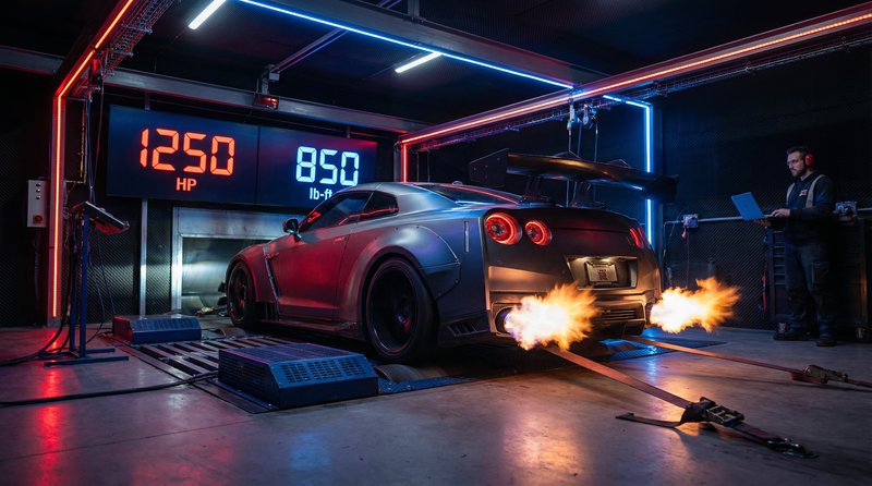 凡客影视短视频：GT-R马力测试